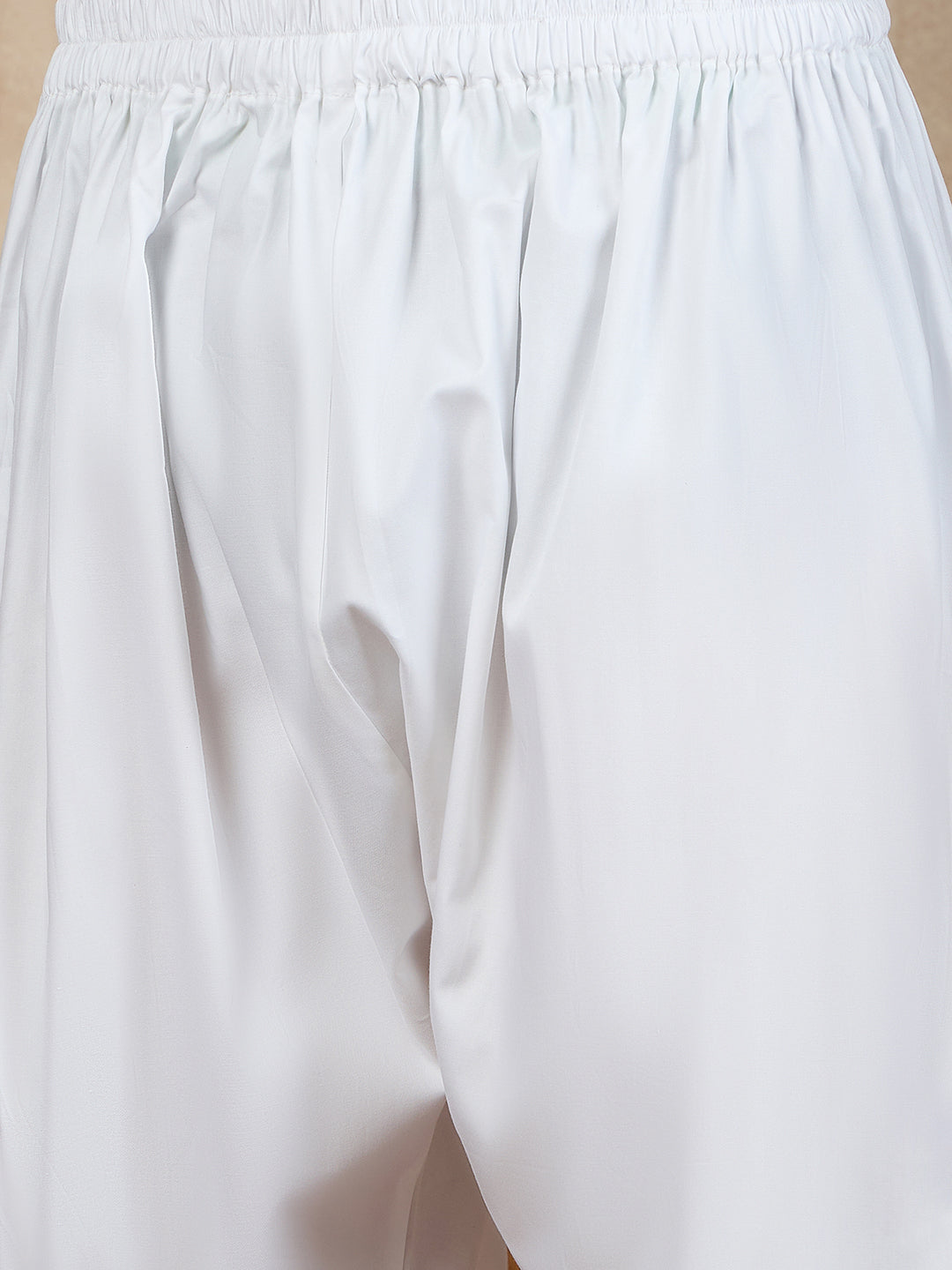 Premium White Cotton Pathani Kurta Pajama Set for Men