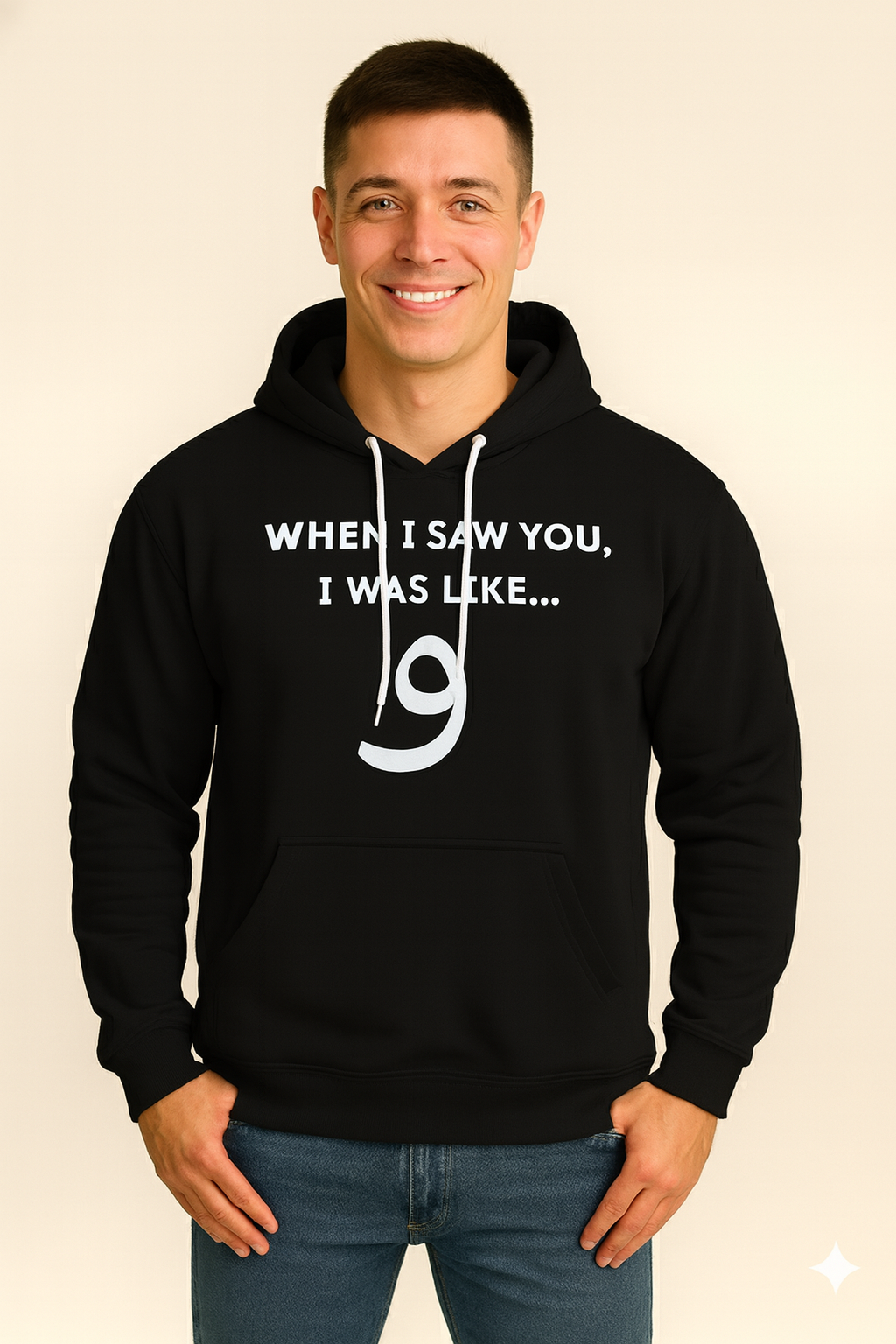 Black Solid Fleece Winter Hoodie for Men